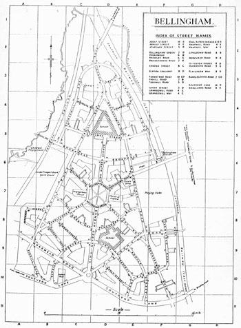 Map of Bellingham Estate, 1934