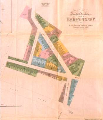 Sale Particulars and Layout of an Estate in Bermondsey, 1873