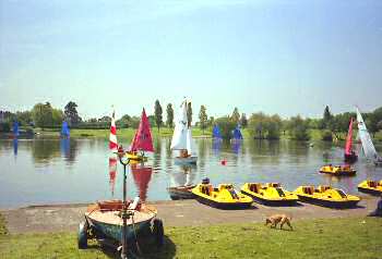 The Lake in Danson Park, Welling, 1986