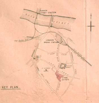 Sale Particulars and Layout of an Estate in Bermondsey, 1873