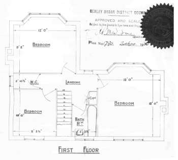 Plans of Ellingham Houses, Danson Road, Bexleyheath, 1926