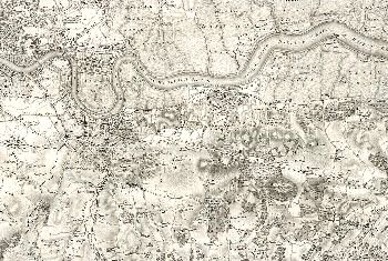 Map of Greenwich and Surrounding Areas, 1805