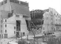 WWII V1 Rocket Damage, Streatham Hill Theatre, Streatham Hill, 1944