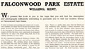 Falconwood Park Estate, Welling, 1931 