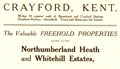 Northumberland Heath Estate Sales Leaflet, 1927