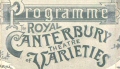 Canterbury Theatre of Varieties, Upper Marsh, Lambeth North, 1893